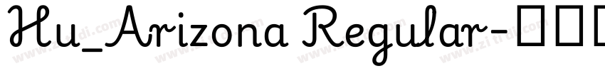 Hu_Arizona Regular字体转换